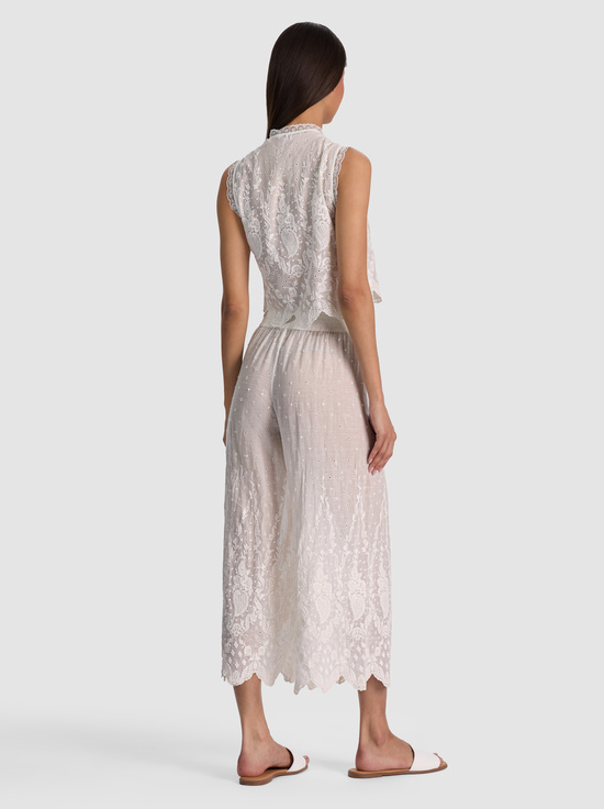 OFF WHITE-ELBA PULL ON ANKLE PANT