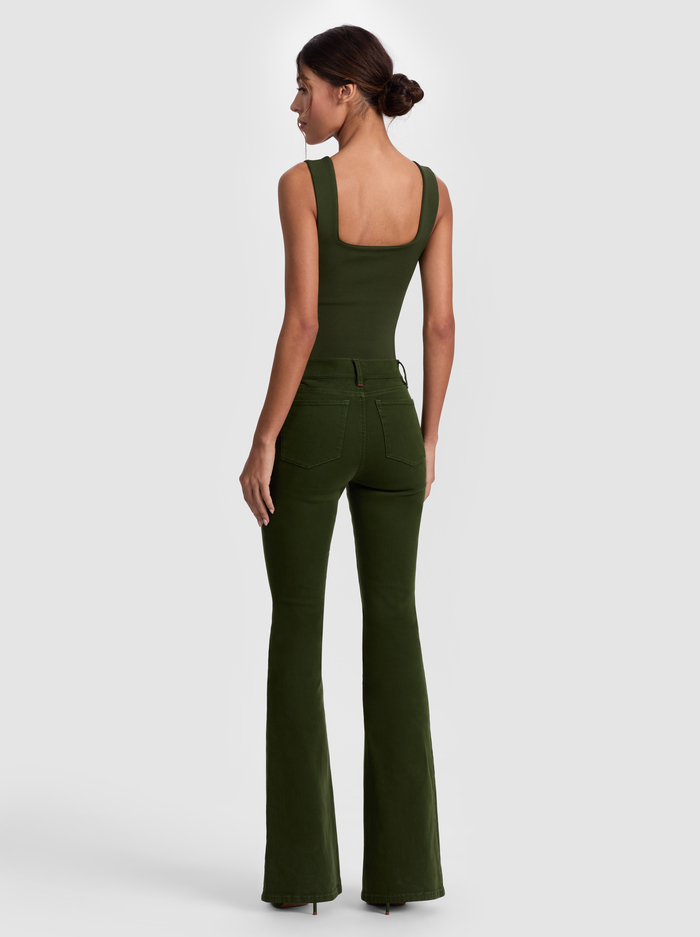 EDIN SWEETHEART TANK - DARK OLIVE image 2 - ALICE + OLIVIA