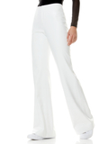 LORINDA VEGAN LEATHER PANT - OFF WHITE