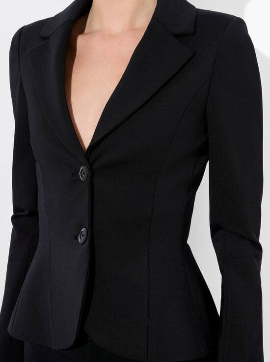BLACK-IANA SCULPTED BLAZER