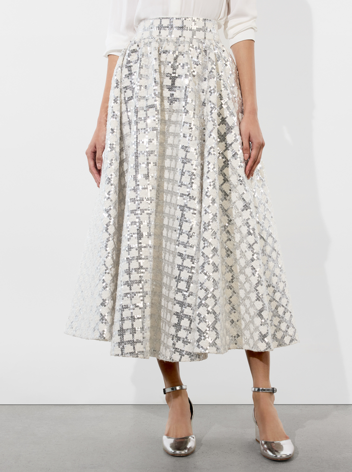 NILDA VOLUMINOUS SKIRT - OFF WHITE - Alice And Olivia