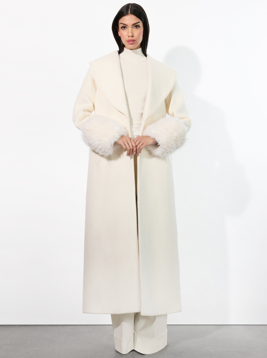 OFF WHITE-MARCELENE MAXI COAT