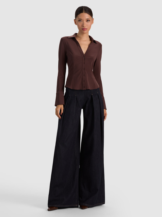 FREYA BUTTON DOWN TOP