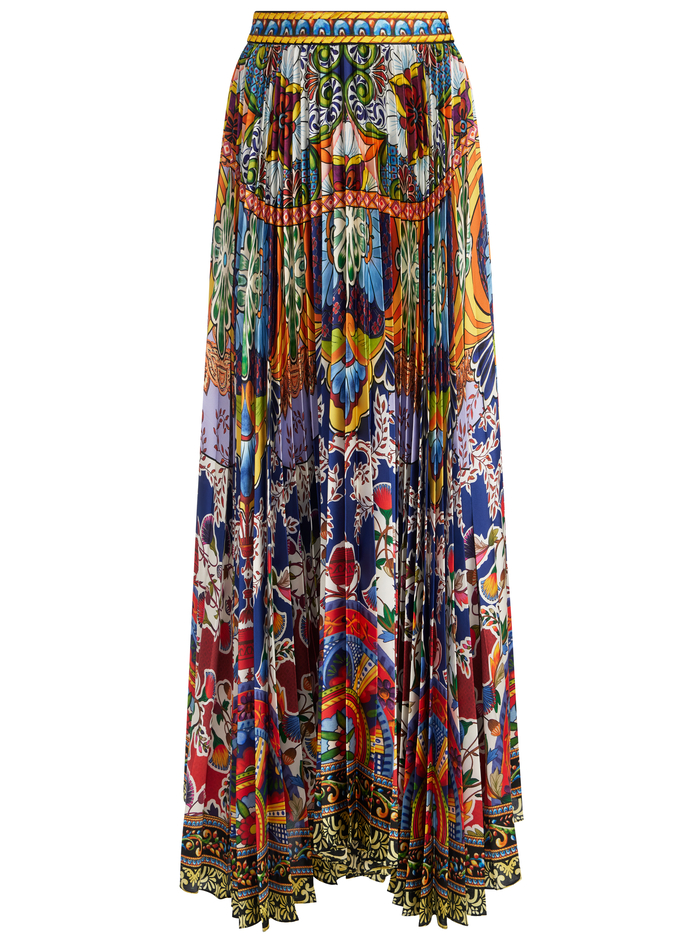 KATZ PLEATED MAXI SKIRT - ON THE ROAD image 5 - Alice And Olivia