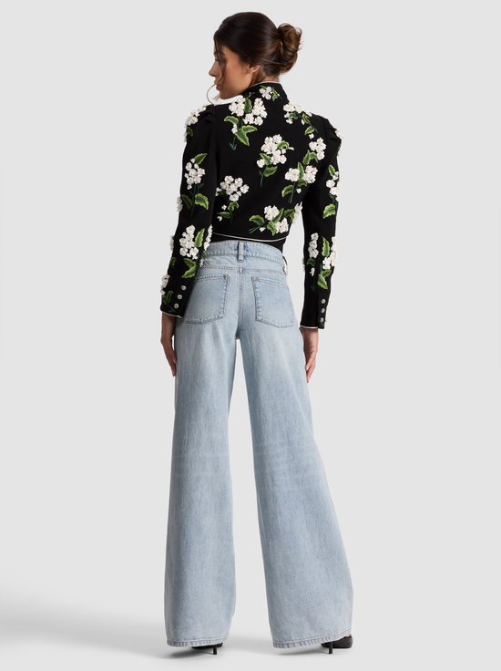 BLACK/OFF WHITE-ADDISON BOW JACKET