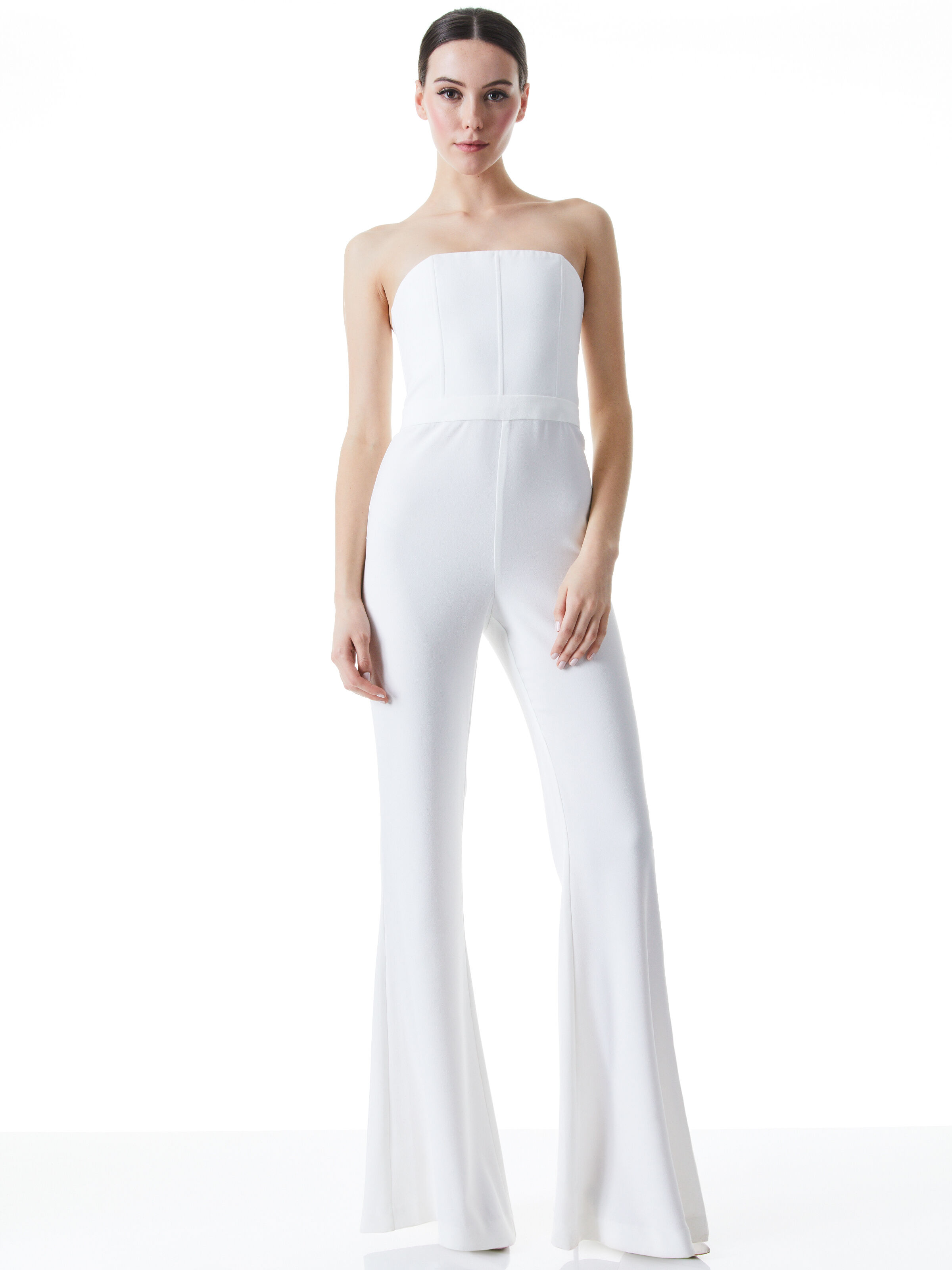 Lavera Jumpsuit In Off White Alice Olivia