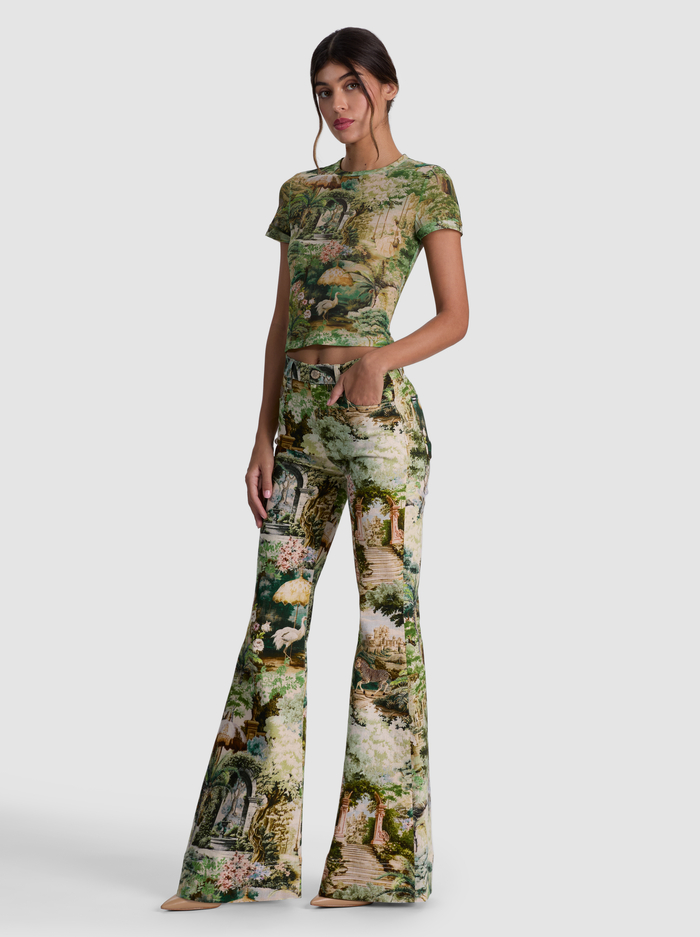 BEAUTIFUL PRINTED JEAN - TERRAIN LG image 4 - ALICE + OLIVIA