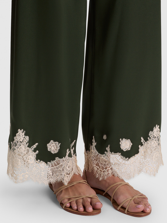 DARK FERN-ATHENA LACE GAUCHO PANT