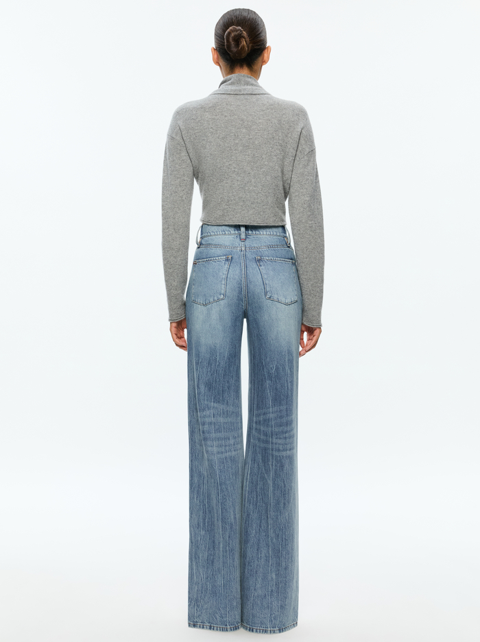 LANITA CARDIGAN - MEDIUM HEATHER GREY image 2 - Alice And Olivia