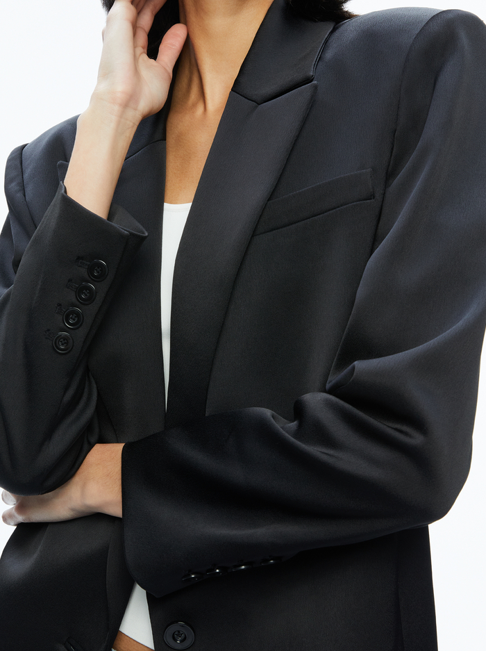 COLLEY OVERSIZED BLAZER - BLACK image 3 - Alice And Olivia