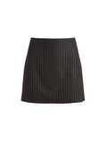 DARMA HIGH WAISTED MINI SKIRT  - PINSTRIPE