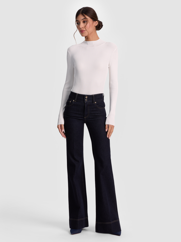 ROBERTA RIBBED TURTLENECK - SOFT WHITE image 4 - ALICE + OLIVIA