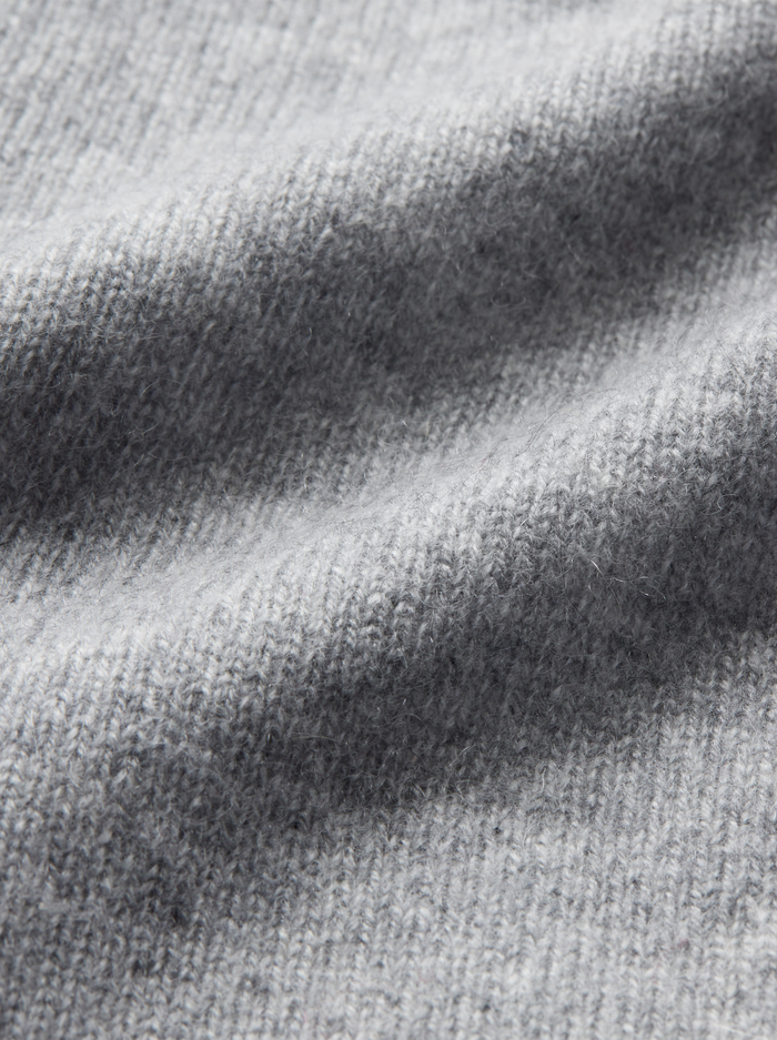 JULES CASHMERE DRAPED PULLOVER - MEDIUM HEATHER GREY image 1 - Alice And Olivia