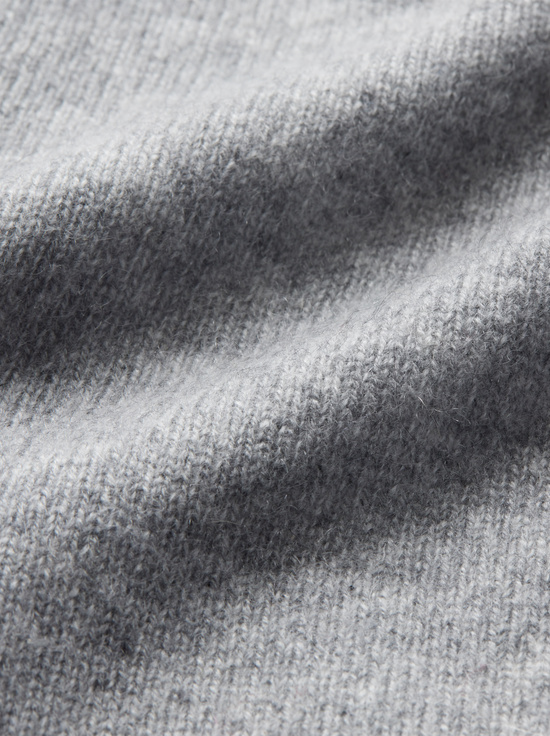 MEDIUM HEATHER GREY-JULES CASHMERE DRAPED PULLOVER