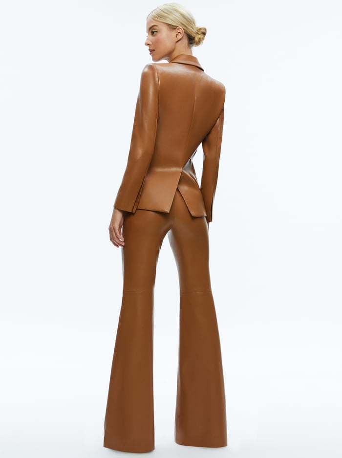 MACEY VEGAN BLAZER - CAMEL image 1 - Alice And Olivia