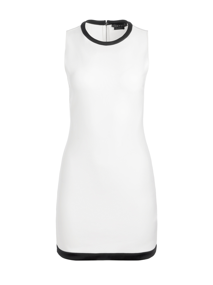 WYNELL MINI DRESS - OFF WHITE/BLACK image 5 - Alice And Olivia