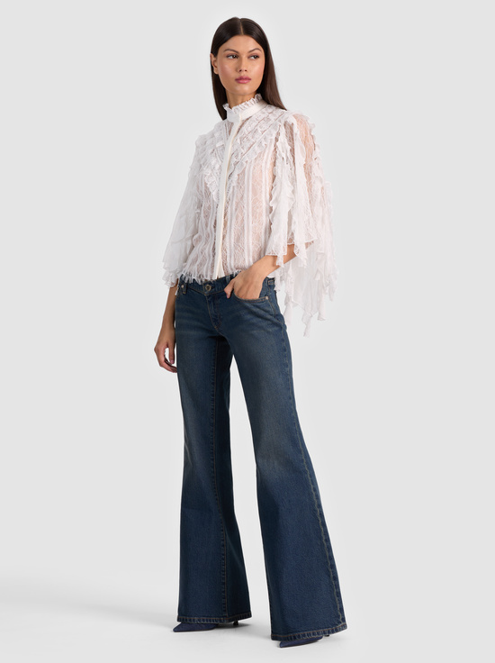 OFF WHITE-RHEBA LACE TOP
