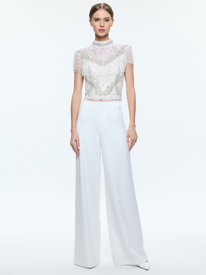 ANDRA PANT - OFF WHITE image 4 - Alice And Olivia