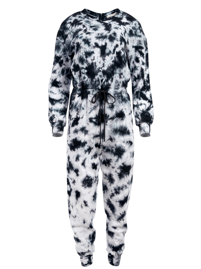 NIKITA TIE DYE JUMPSUIT - BLACK/WHITE image 5 - ALICE + OLIVIA