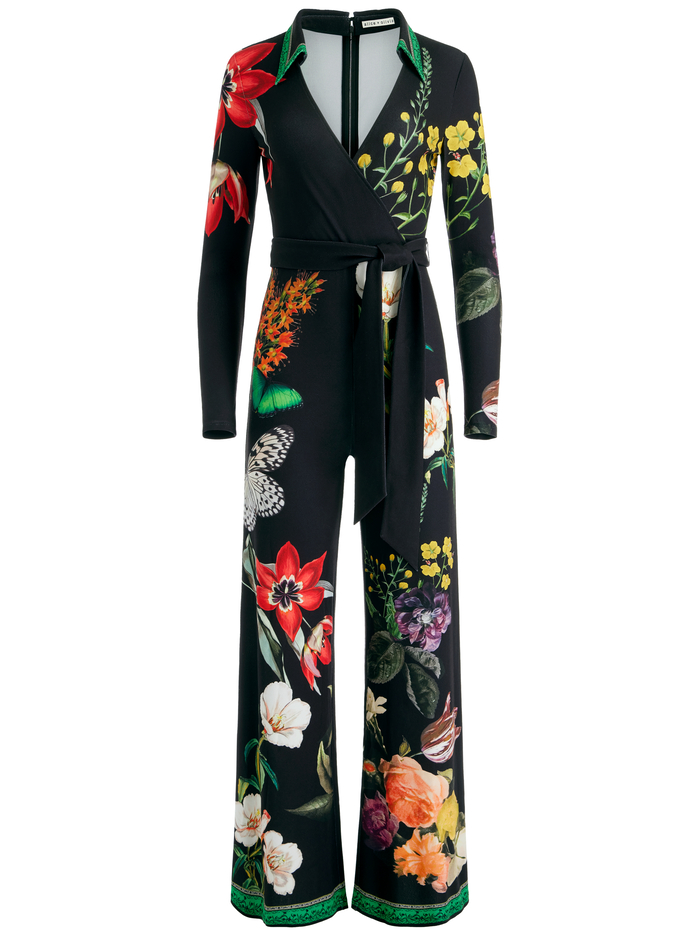 MELINDA WIDE LEG WRAP JUMPSUIT - ESSENTIAL FLORAL image 5 - Alice And Olivia