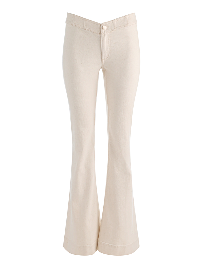 CHELSEA V-WAIST JEAN - OFF WHITE image 6 - ALICE + OLIVIA