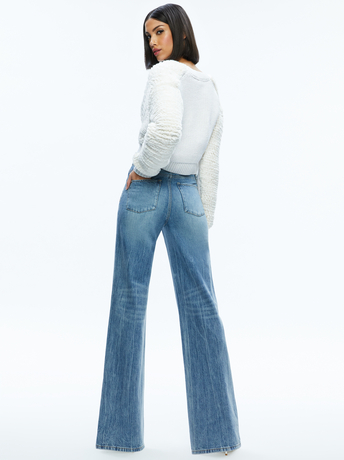 SOFT WHITE-CASILDA FAUX FUR CROPPED CARDIGAN