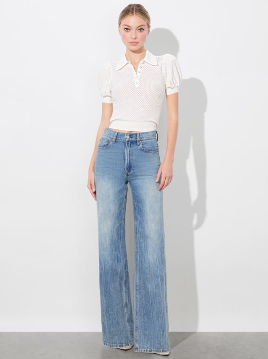 SOFT WHITE-RAMONA POINTELLE POLO