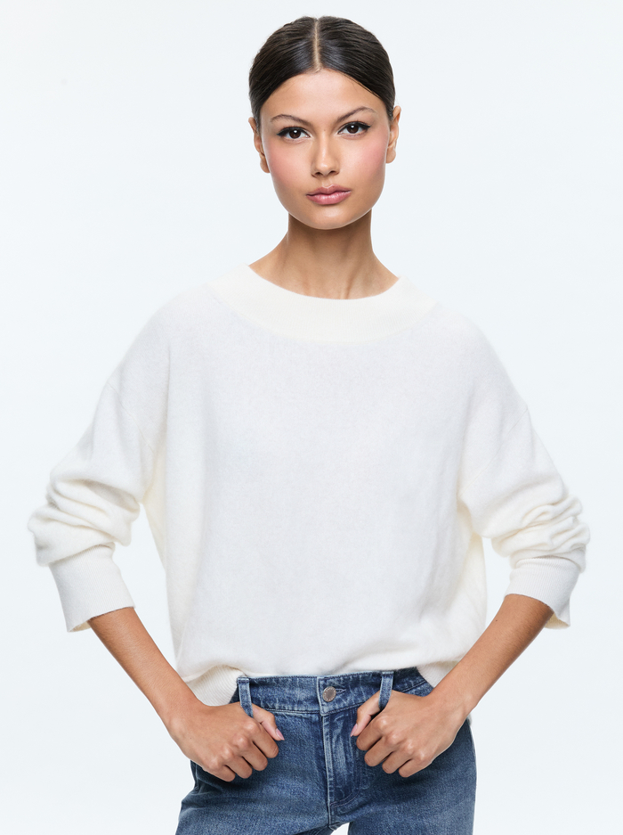 ELSA PULLOVER - ECRU - Alice And Olivia