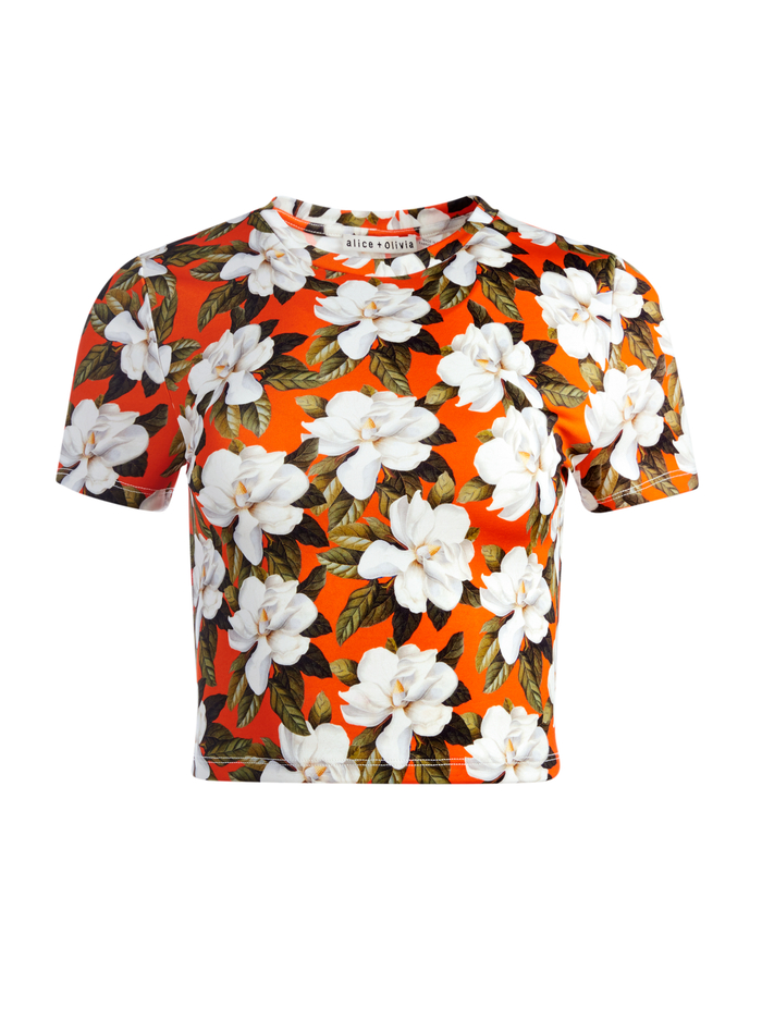 CINDY CROPPED TEE - BLOSSOM image 5 - Alice And Olivia