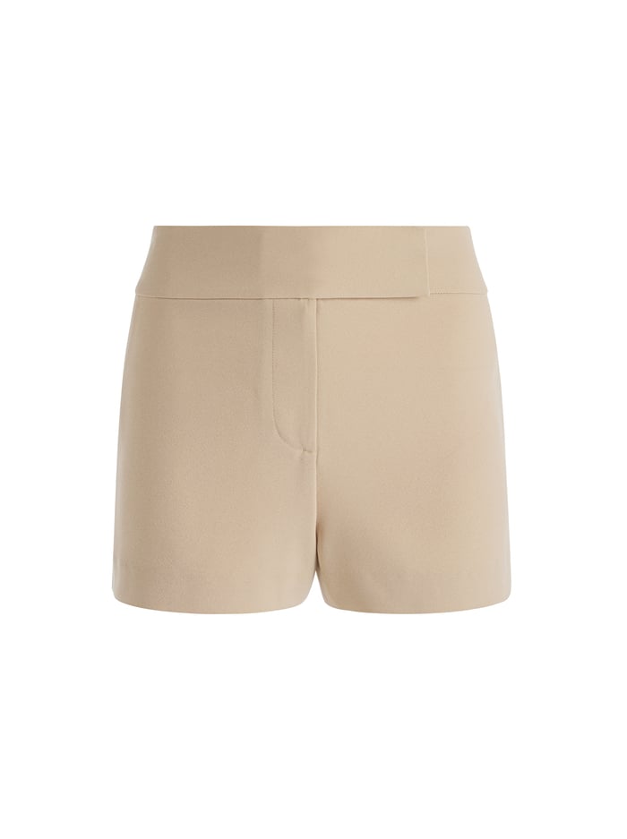 MARA CROSSOVER WAISTBAND CLEAN SHORT - ALMOND image 5 - Alice And Olivia