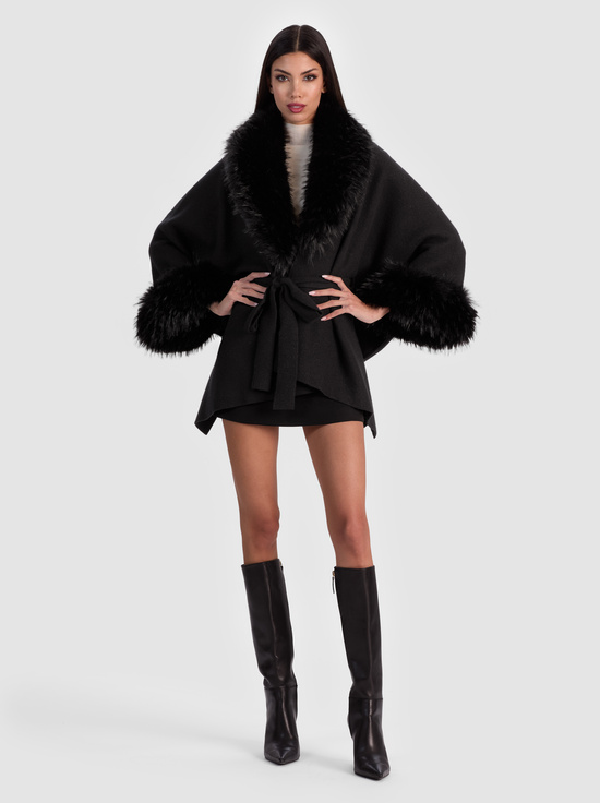 BLACK-JOANNE SWEATER COAT