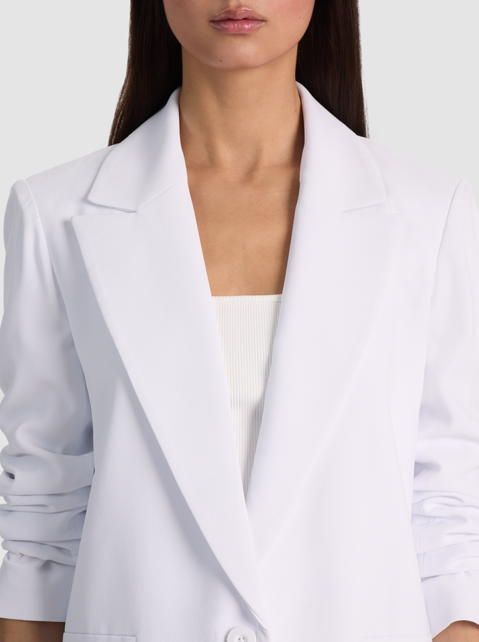 DENNY BOYFRIEND BLAZER - WHITE image 3 - ALICE + OLIVIA