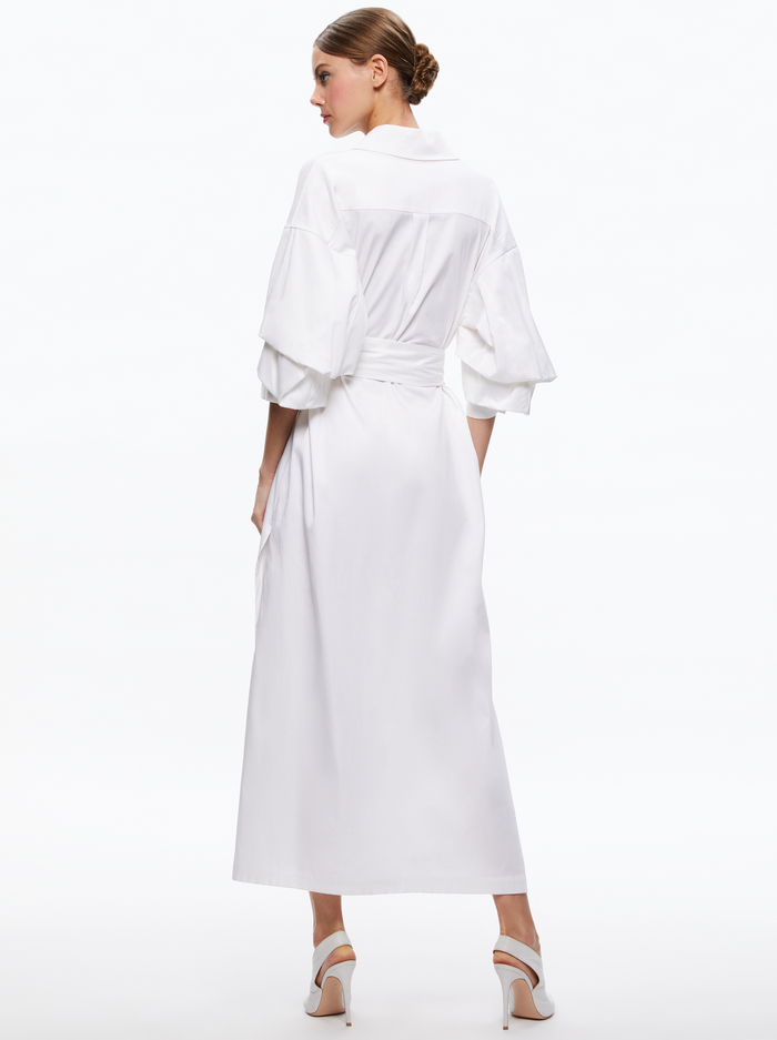 TANIKA BUTTON FRONT MAXI DRESS - WHITE image 1 - Alice And Olivia
