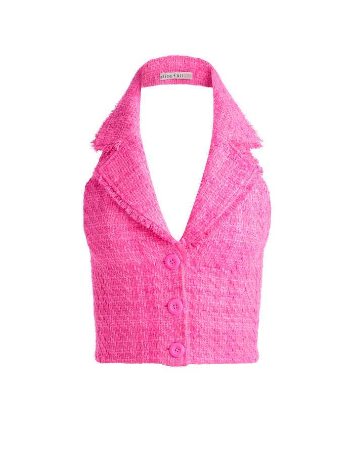 MERI HALTER VEST - WILD PINK image 5 - Alice And Olivia