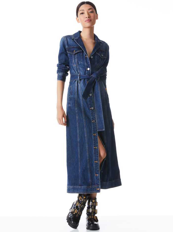 DAREN MAXI DENIM JACKET - LOVE TRAIN image 4 - Alice And Olivia