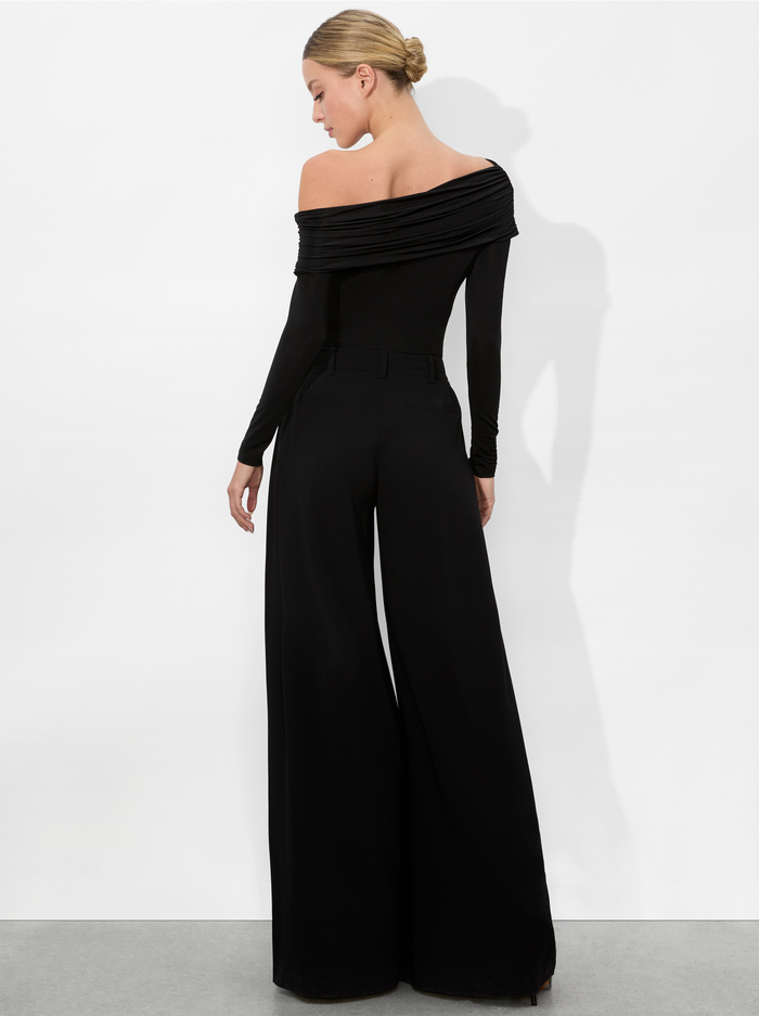 MOLLIE CONVERTIBLE BODYSUIT - BLACK image 2 - Alice And Olivia