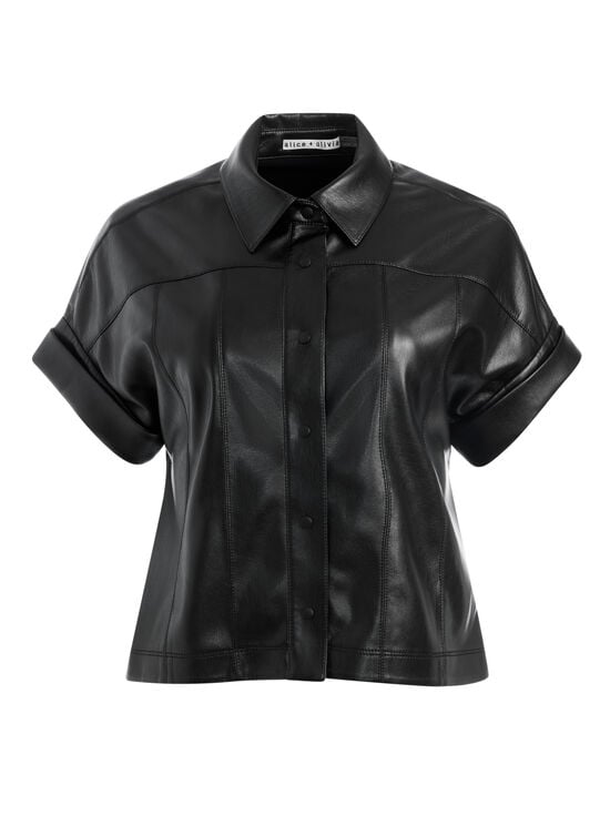 BLACK-EDYTH VEGAN TOP