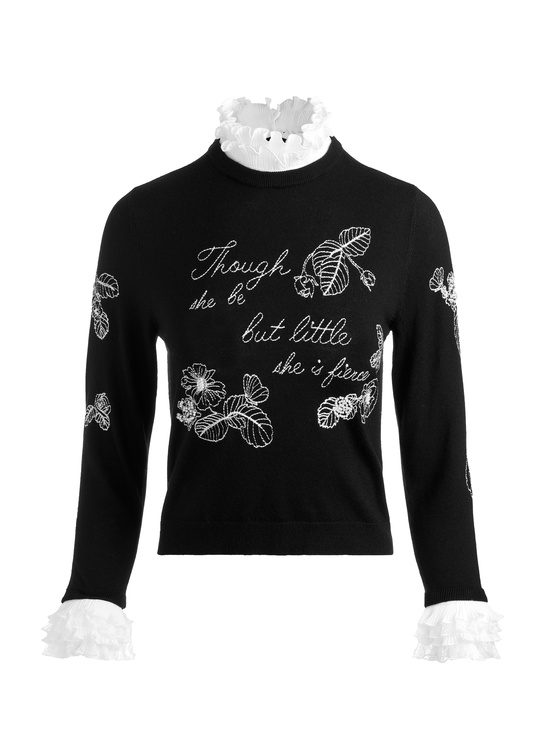 BLACK/WHITE-CAROLANN PULLOVER
