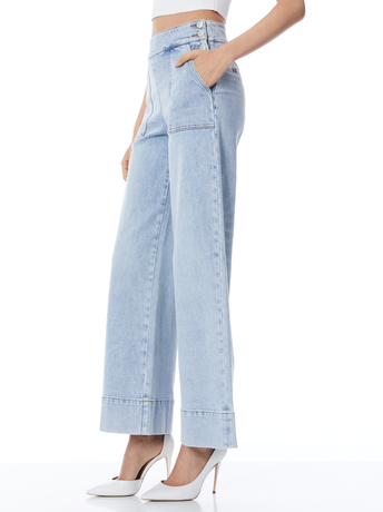 ROCKSTAR BLUE-DONALD HIGH WAISTED JEAN