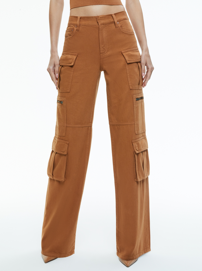 CAY CARGO JEAN - CAMEL - Alice And Olivia