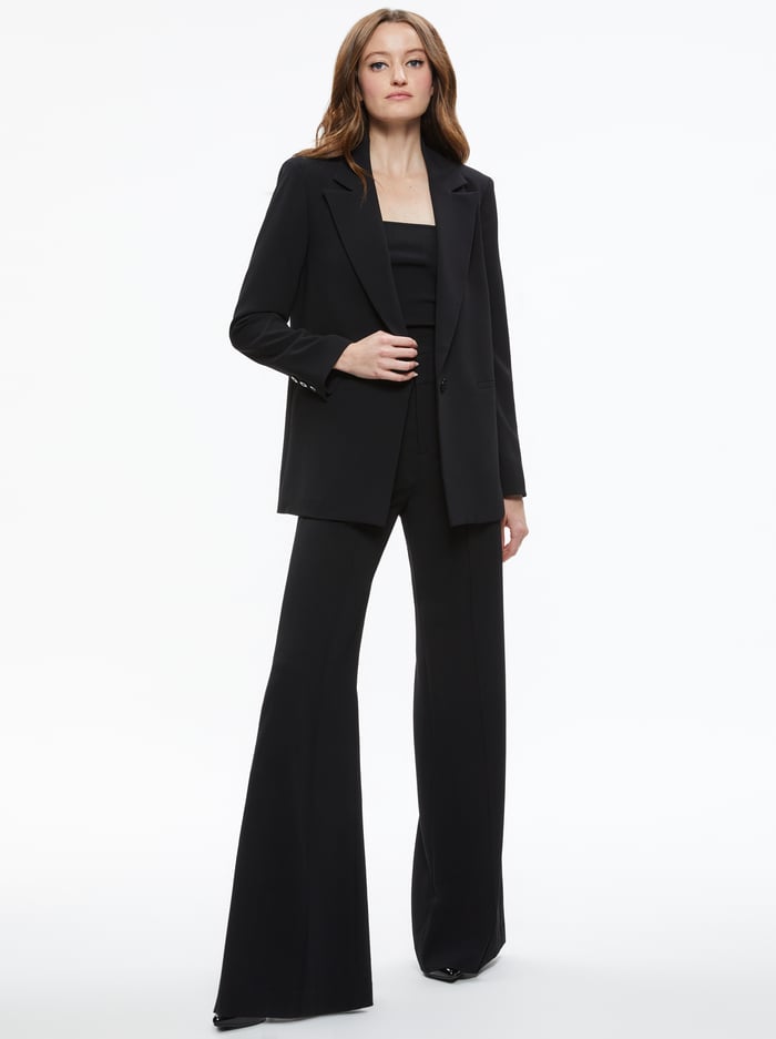 DENNY BOYFRIEND BLAZER - BLACK image 2 - Alice And Olivia
