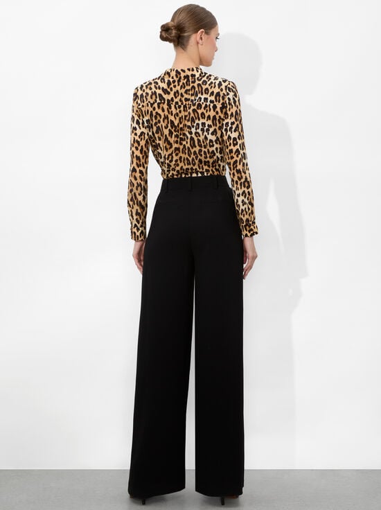 SPOTTED LEOPARD MULTI-ELOISE BUTTON DOWN