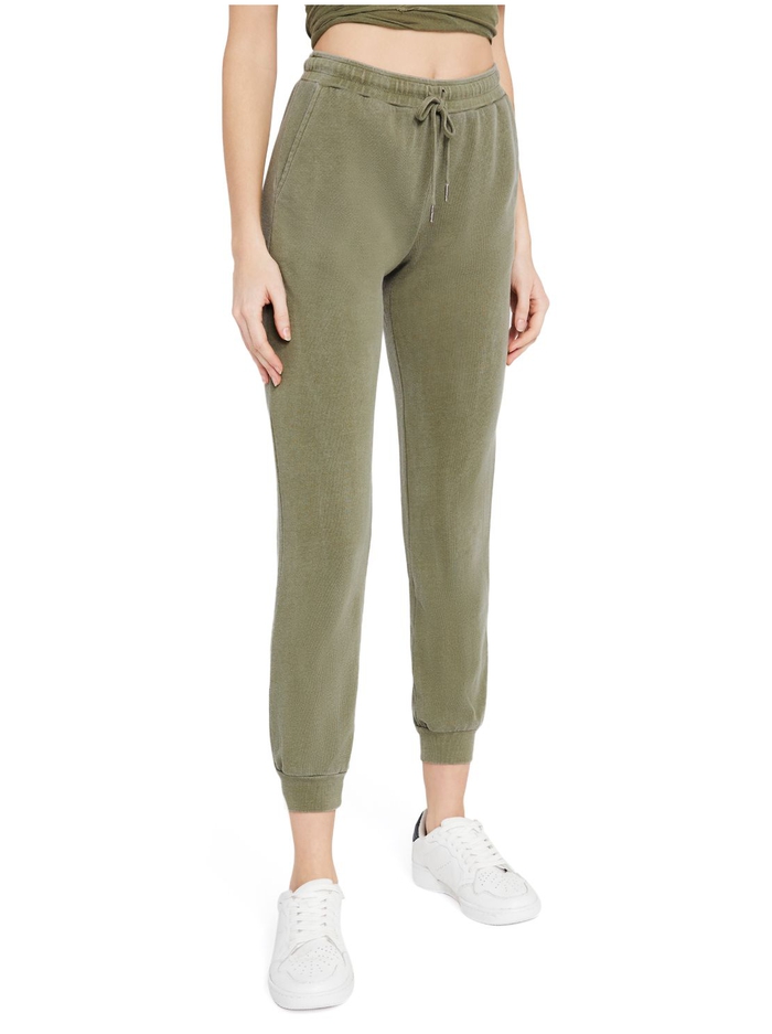CHAVON SWEATPANT JOGGER - OLIVE image 1 - Alice And Olivia