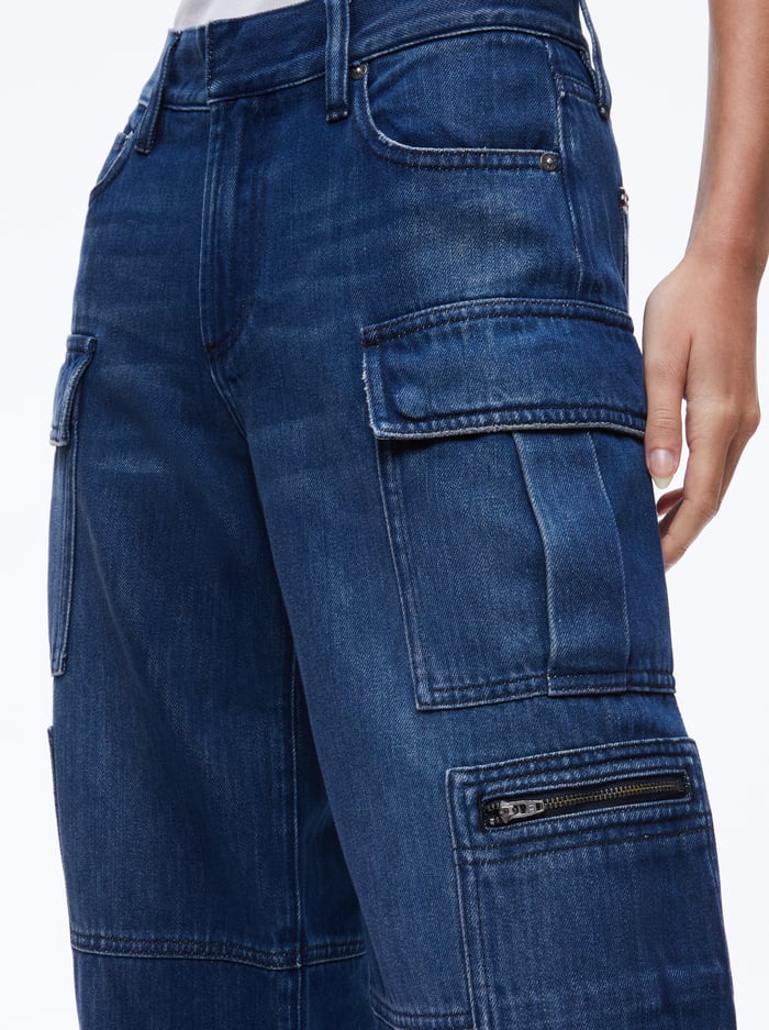 CAY CARGO JEAN - LOVE TRAIN image 3 - Alice And Olivia