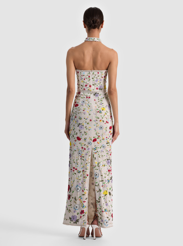 GEORGIE EMBELLISHED GOWN - TWISTING VINES OFF WHITE image 2 - ALICE + OLIVIA