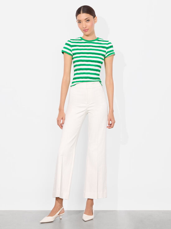 PAINTED STRIPE LT EMERALD-TESS TEE