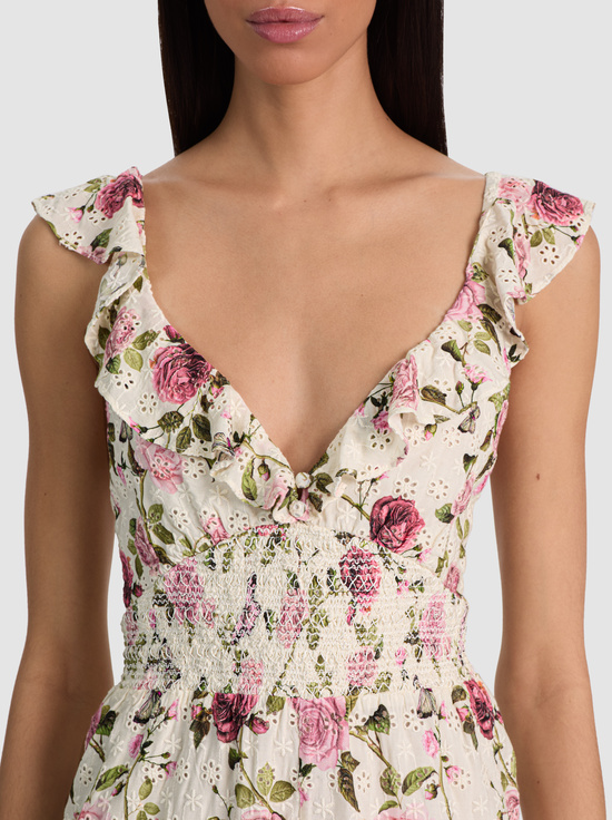 GARDEN GOSSIP OFF WHITE-GEMMA ROMPER