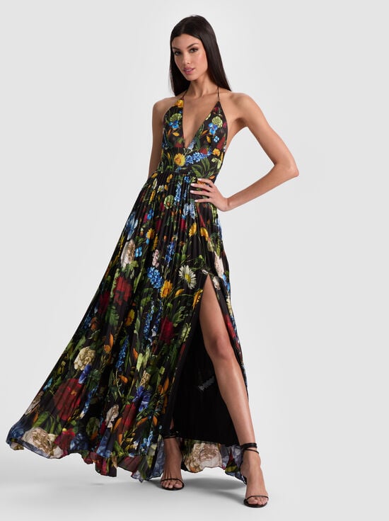 SOCIAL HOUR BLACK-HANNAH MAXI DRESS