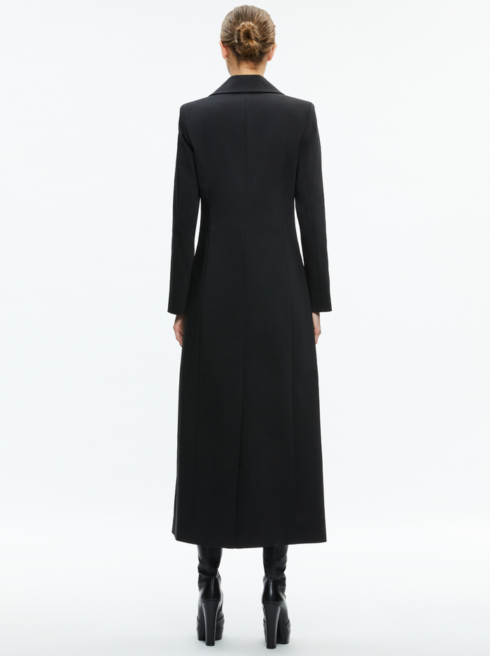 THEO NOTCH COLLAR COAT - BLACK image 1 - Alice And Olivia