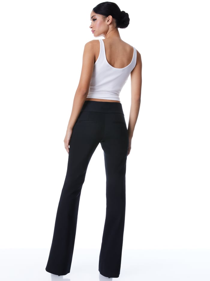 OLIVIA BOOTCUT PANT - BLACK image 1 - Alice And Olivia